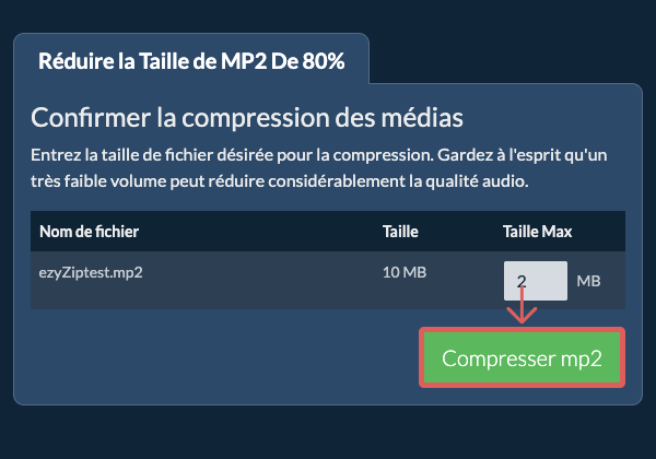Convertir en 80% Compresser 80%