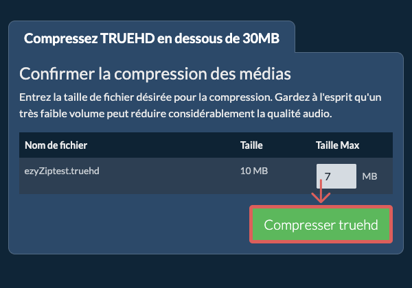 Convertir en 30MB