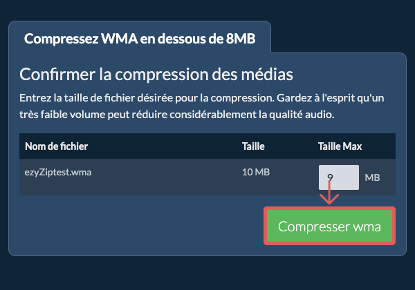 Convertir en 8MB