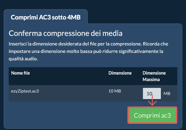 Converti in 4MB Converti in 4MB