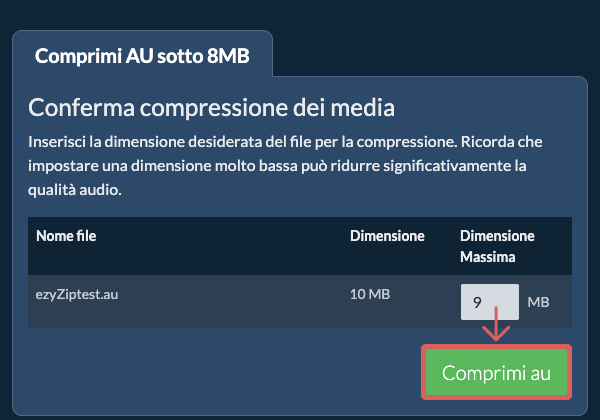 Converti in 8MB Converti in 8MB
