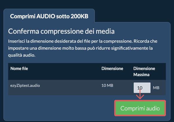 Converti in 200KB