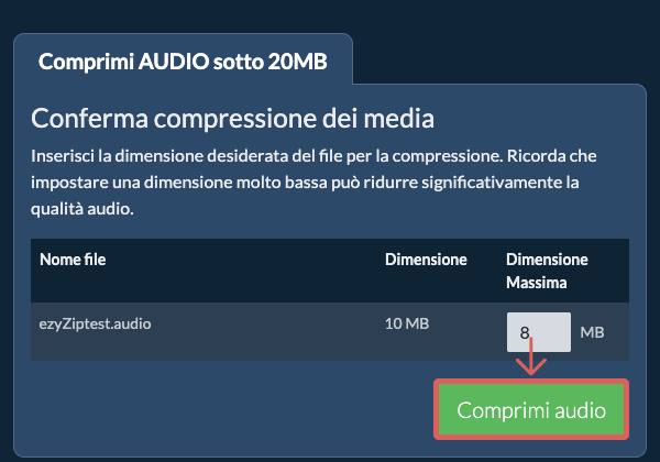 Converti in 20MB
