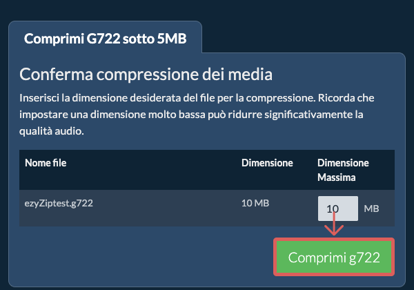 Converti in 5MB