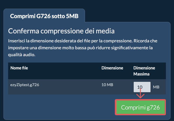 Converti in 5MB