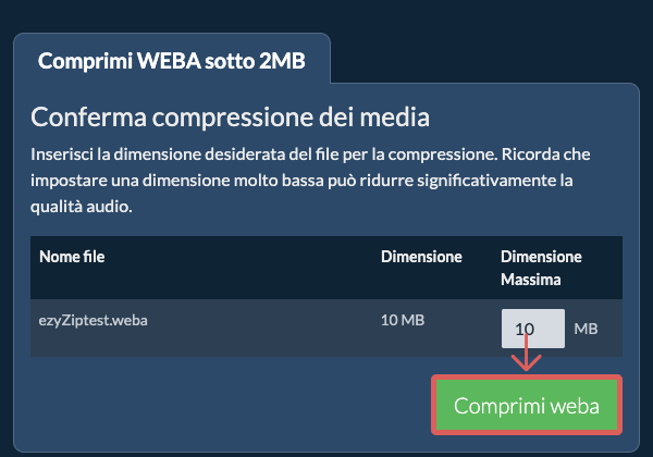 Converti in 2MB Converti in 2MB