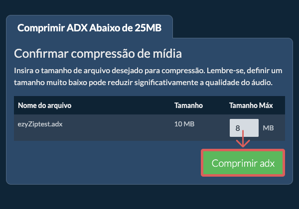 Converter em 25MB