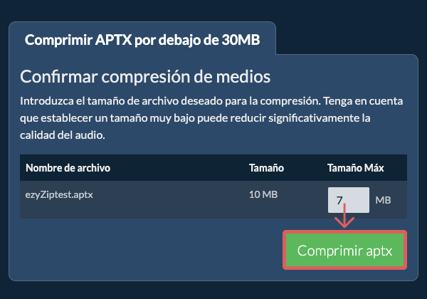 Convertir a 30MB Convertir a 30MB