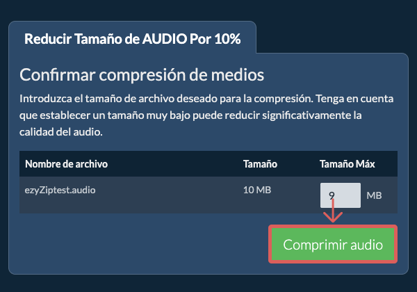Comprimir 10%