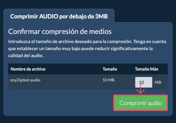 Convertir a 3MB