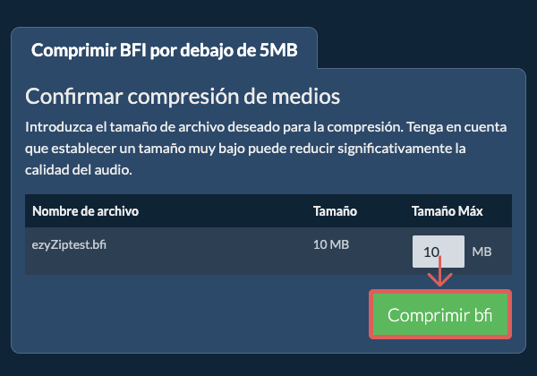 Convertir a 5MB
