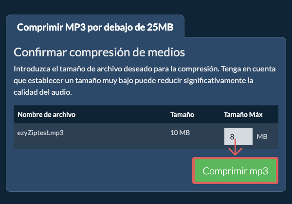Convertir a 25MB Convertir a 25MB