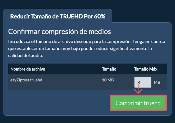 Convertir a 60% Comprimir 60%