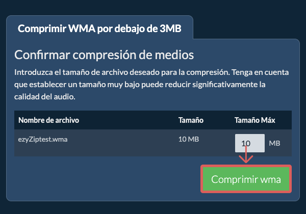Convertir a 3MB