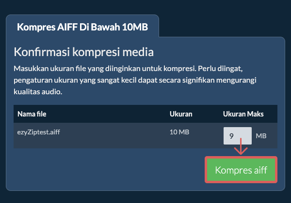 Konversi ke 10MB Konversi ke 10MB