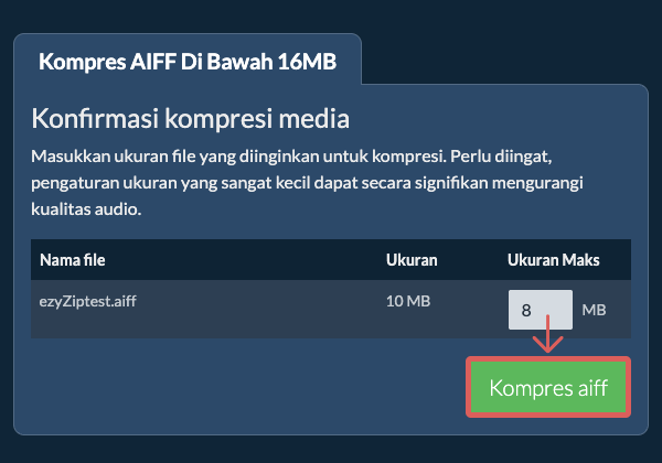 Konversi ke 16MB Konversi ke 16MB