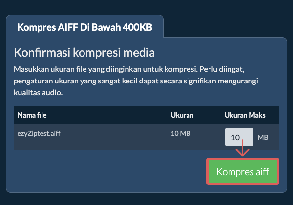 Konversi ke 400KB Konversi ke 400KB