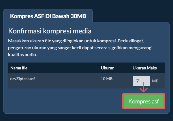 Konversi ke 30MB Konversi ke 30MB
