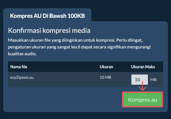 Konversi ke 100KB Konversi ke 100KB