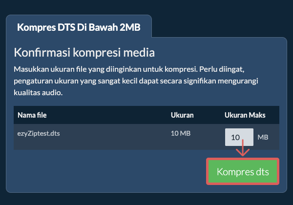 Konversi ke 2MB Konversi ke 2MB