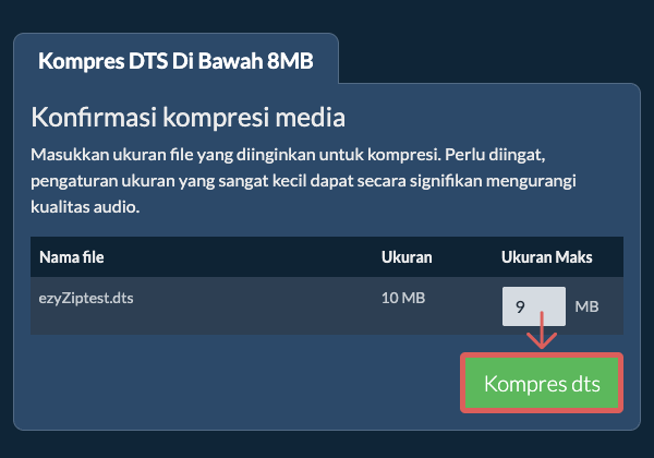Konversi ke 8MB Konversi ke 8MB