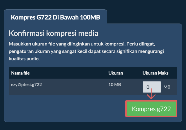 Konversi ke 100MB Konversi ke 100MB