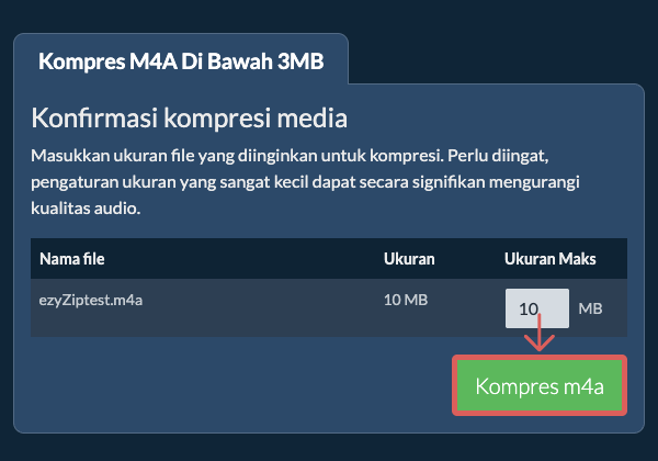 Konversi ke 3MB