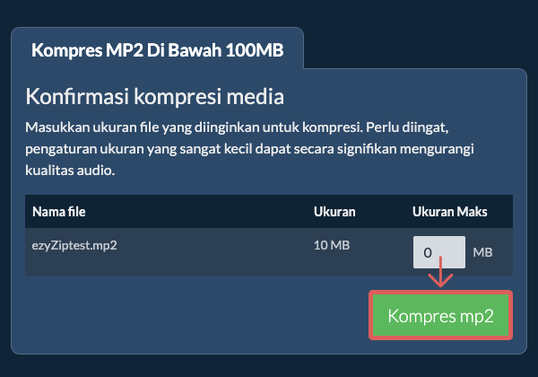 Konversi ke 100MB Konversi ke 100MB