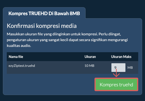 Konversi ke 8MB Konversi ke 8MB