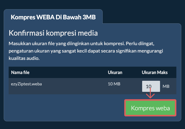 Konversi ke 3MB Konversi ke 3MB