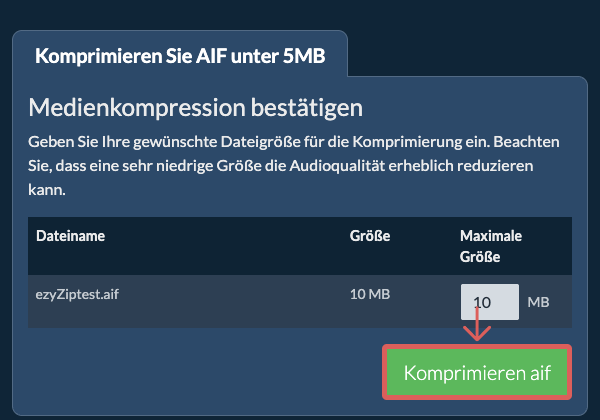 In 5MB konvertieren