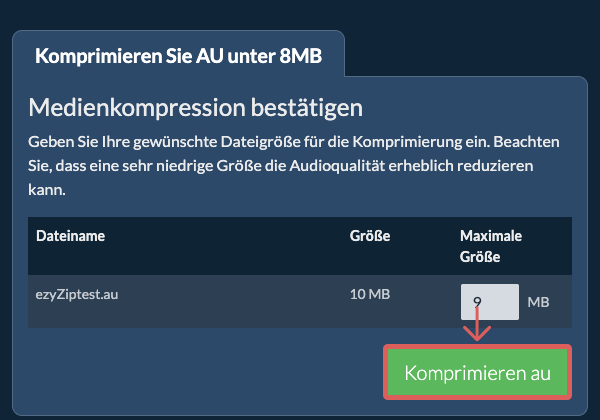 In 8MB konvertieren In 8MB konvertieren