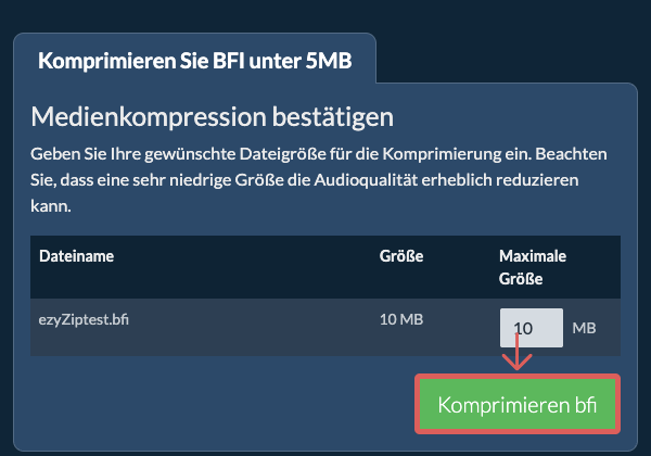 In 5MB konvertieren In 5MB konvertieren