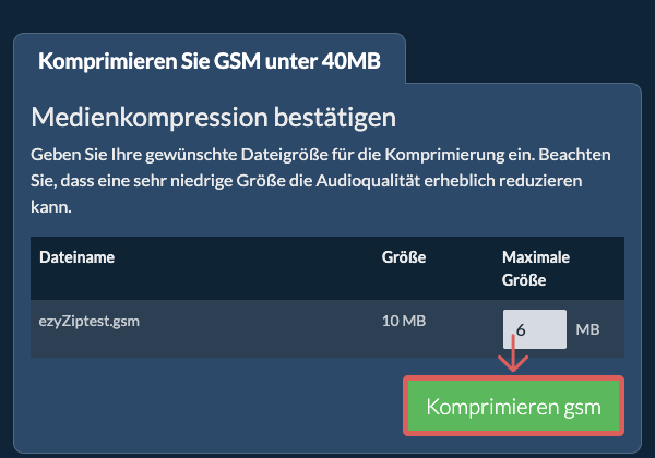 In 40MB konvertieren