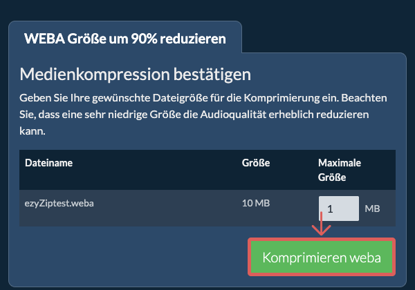Komprimieren 90%