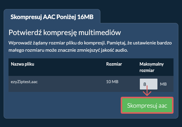 Konwertuj na 16MB