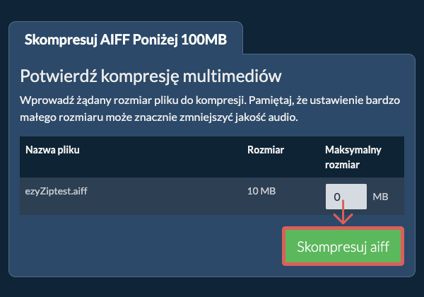 Konwertuj na 100MB Konwertuj na 100MB