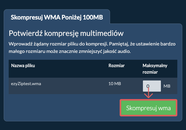 Konwertuj na 100MB Konwertuj na 100MB