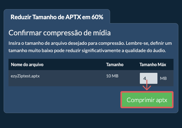 Converter em 60% Comprimir 60%