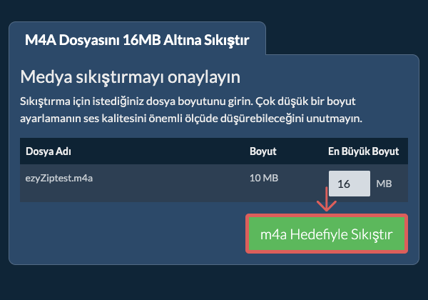 16MB Olarak Dönüştür