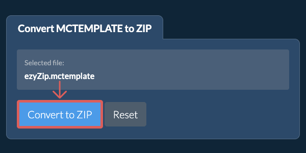 Start conversion to ZIP