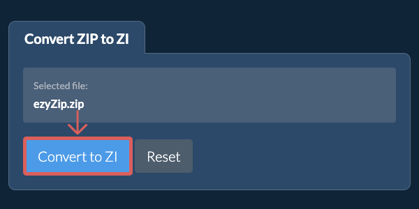Convert to ZI
