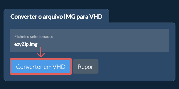 Clique aqui para iniciar a conversão