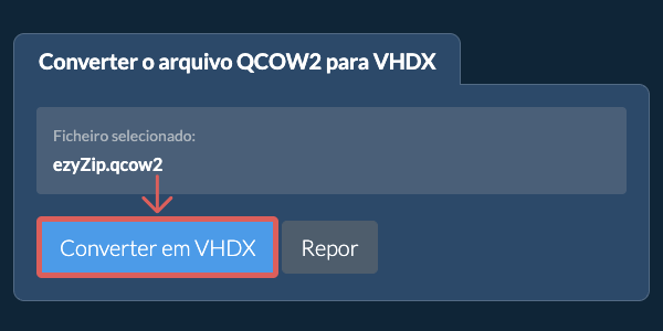 Clique aqui para iniciar a conversão