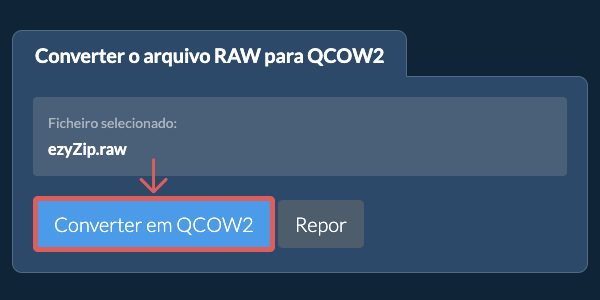 Clique aqui para iniciar a conversão
