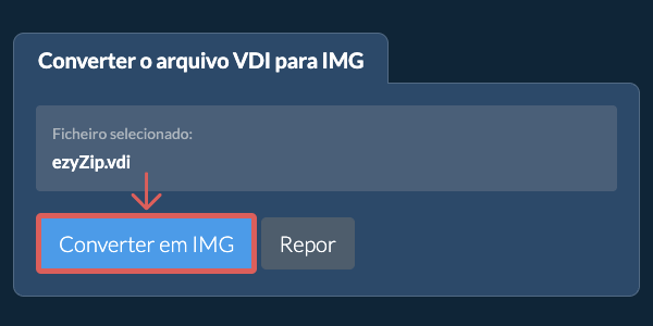 Clique aqui para iniciar a conversão