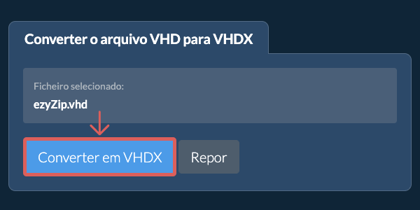 Clique aqui para iniciar a conversão