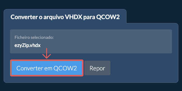 Clique aqui para iniciar a conversão