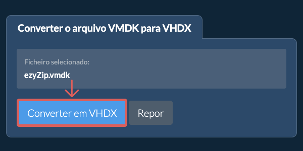 Clique aqui para iniciar a conversão