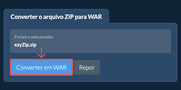 Converter em WAR
